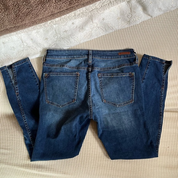 Anthropologie Pilcro Mid Rise Skinny Ankle Jeans Size 30 Blue Stretch - Picture 6 of 13